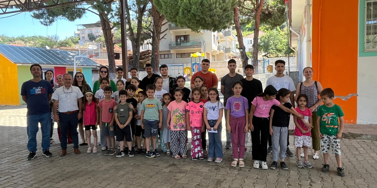 Nazilli'de öğrencilerden örnek davranış: İncealan İlkokulu'nda bakım yaptılar