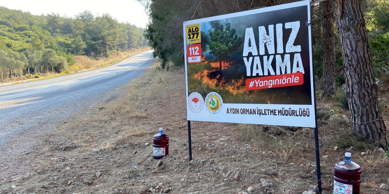 Aydın’da yangınlara ilk müdahale için damacana çözümü