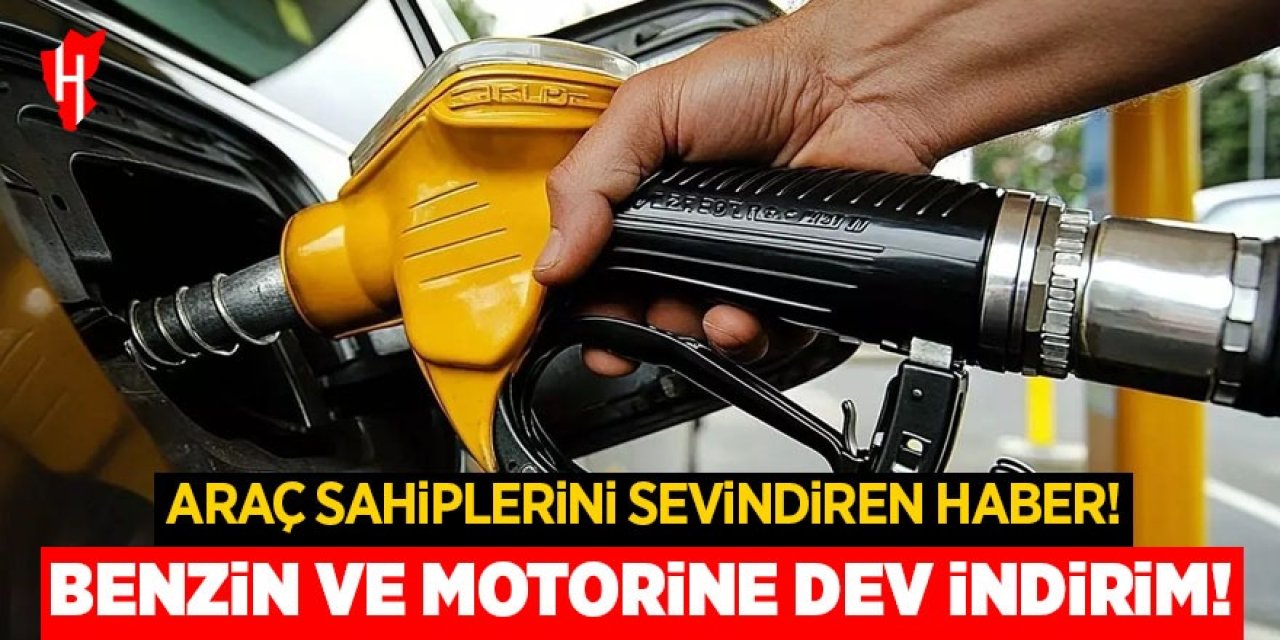 Benzin ve motorine dev indirim!