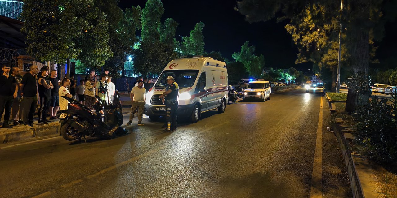 Nazilli’de motosikletin ön tekerleği koptu: 1 yaralı