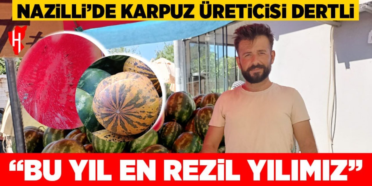 Nazilli’de karpuz üreticisi dertli: “Bu Yıl En Rezil Yılımız”