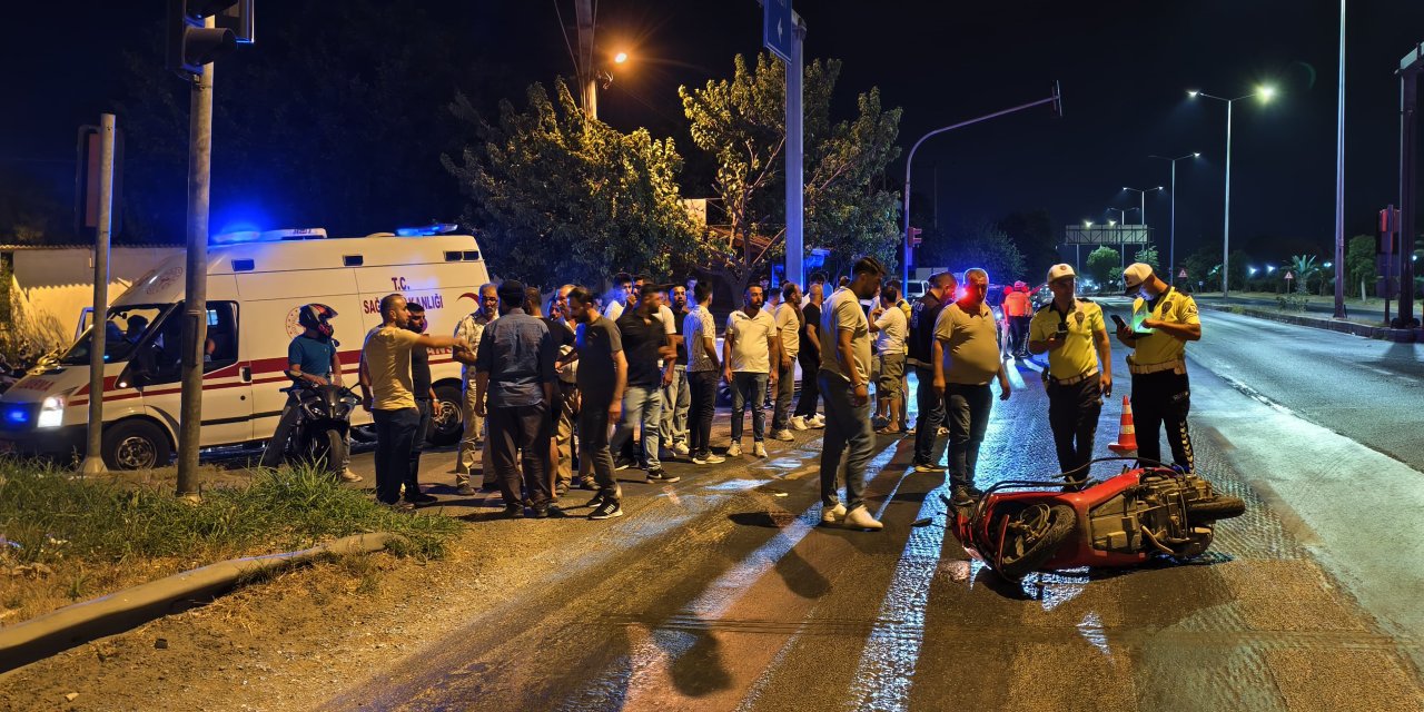 Nazilli’de motosiklet ile otomobil çarpıştı: 1 yaralı