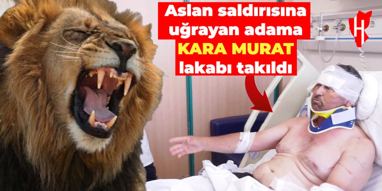 Aslan saldırısına uğrayan adama "Kara Murat" lakabı takıldı