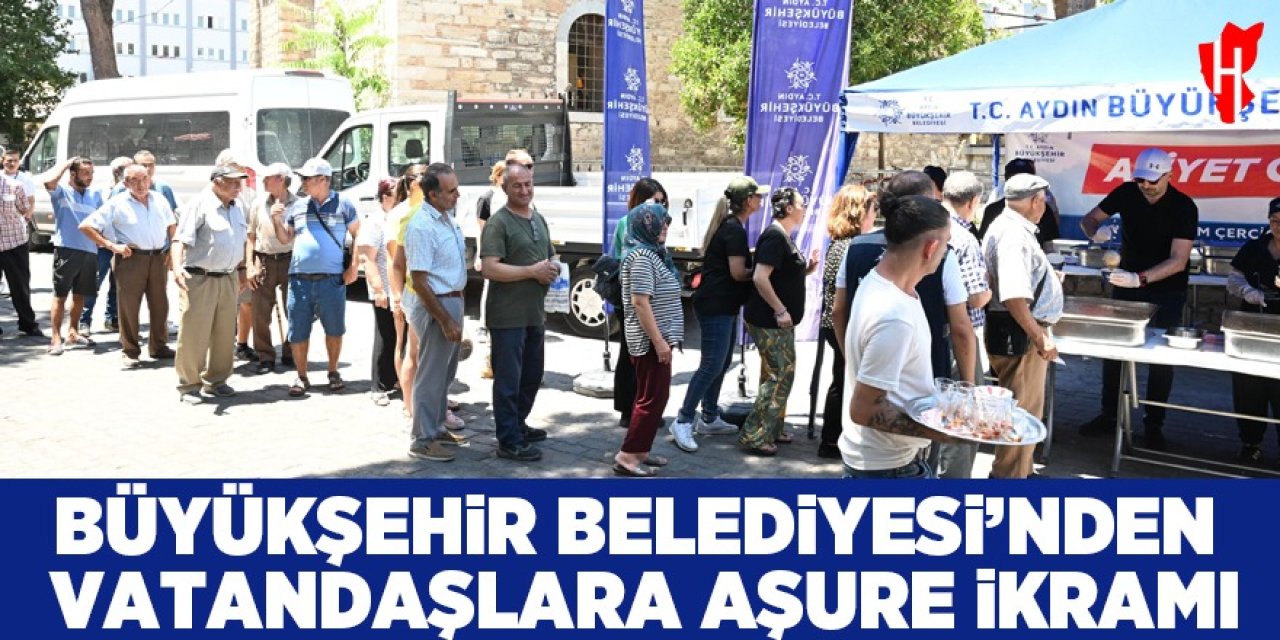 Büyükşehir Belediyesi’nden vatandaşlara aşure ikramı