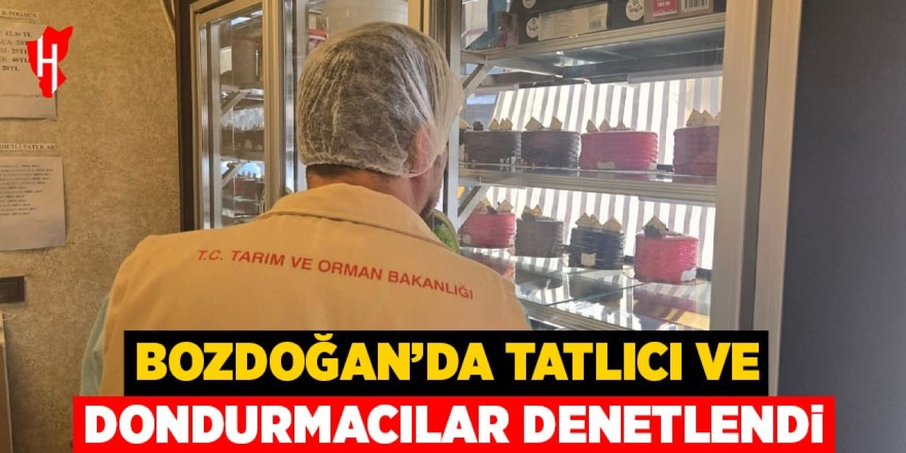 Bozdoğan'da tatlıcı ve dondurmacılara denetim