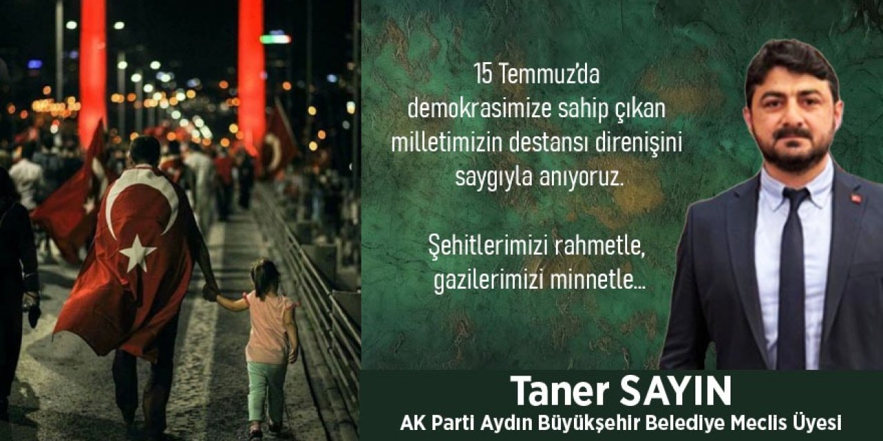 AK Parti Büyükşehir Belediye Meclis Üyesi Taner Sayın