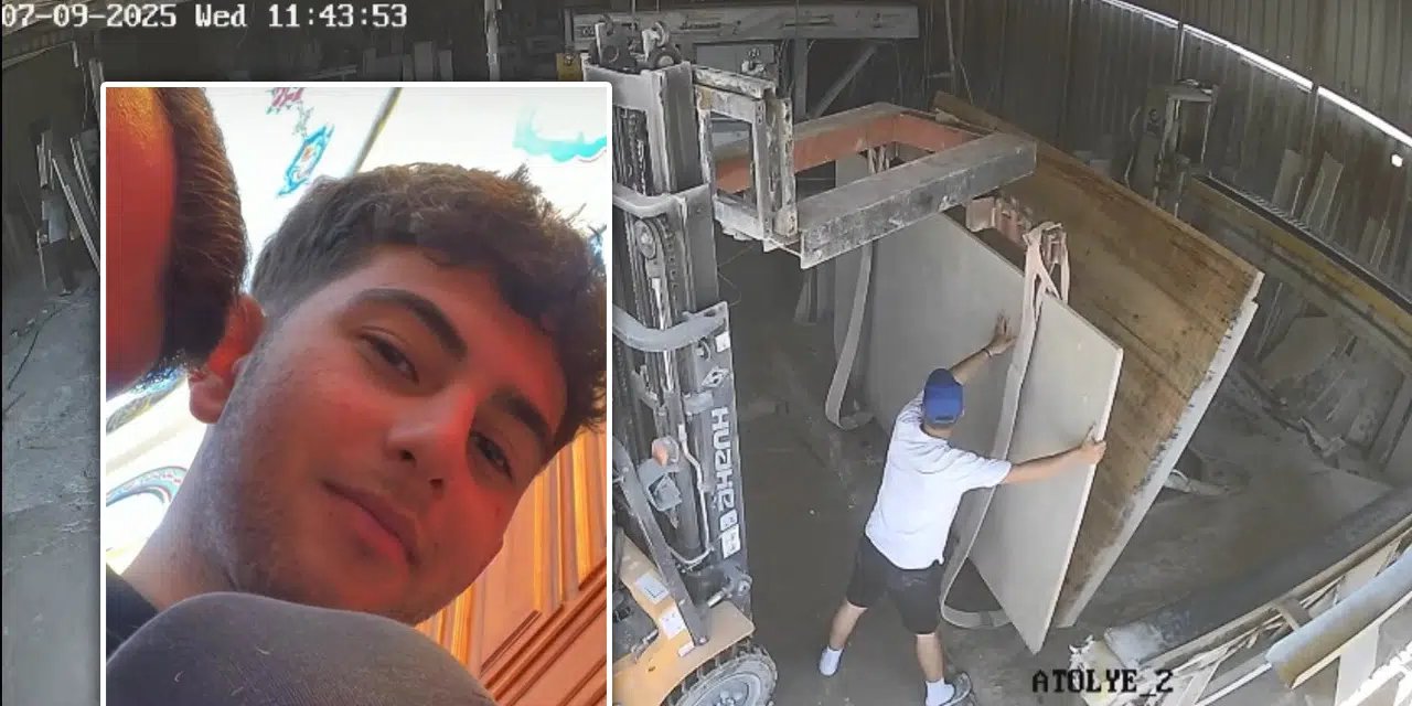 Mermerin altında kalan genç hayatını kaybetti