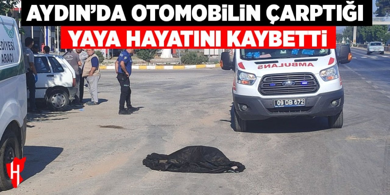 Aydın'da otomobilin çarptığı yaya hayatını kaybetti