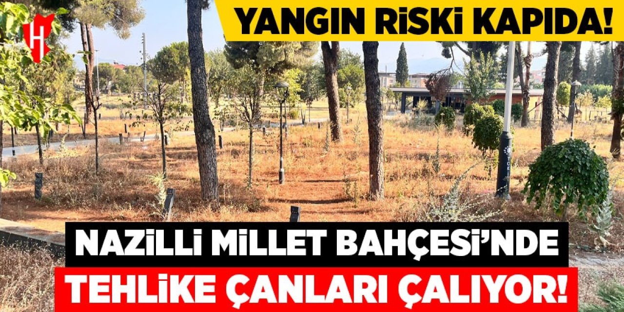 Nazilli Millet Bahçesi'nde tehlike çanları çalıyor: Yangın riski kapıda!