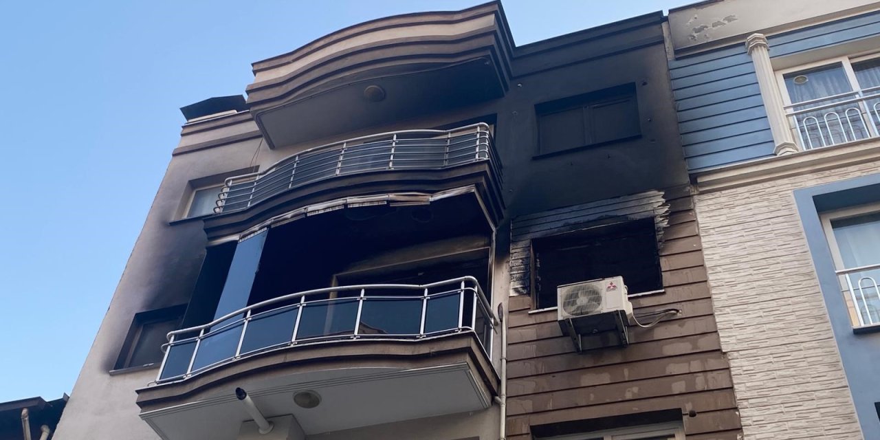 Aydın’da çıkan yangında ev kullanılamaz hale geldi