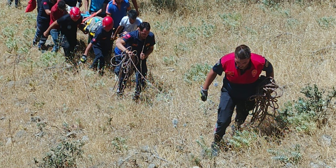 Kekik toplamak için gittiği vadide baygın bulunan adam kurtarıldı