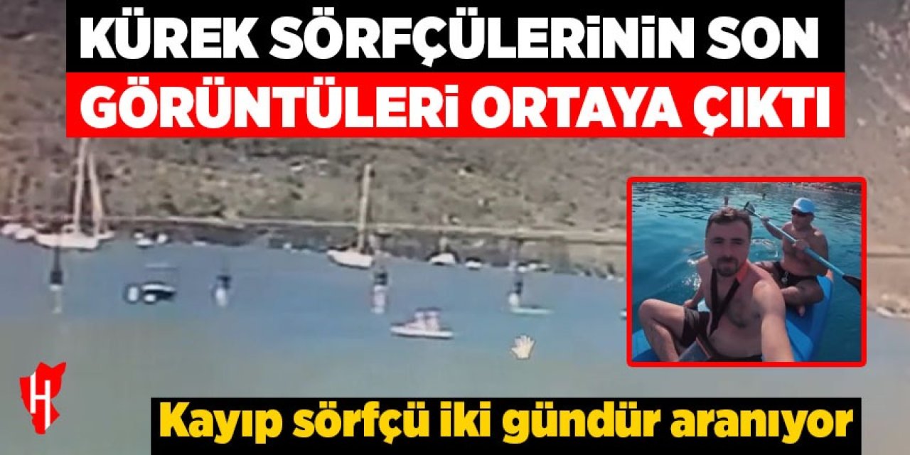 Kürek sörfçülerinin son görüntüleri ortaya çıktı