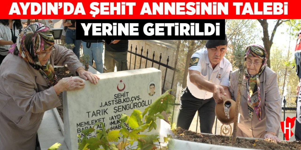 Aydın'da şehit annesinin talebi yerine getirildi