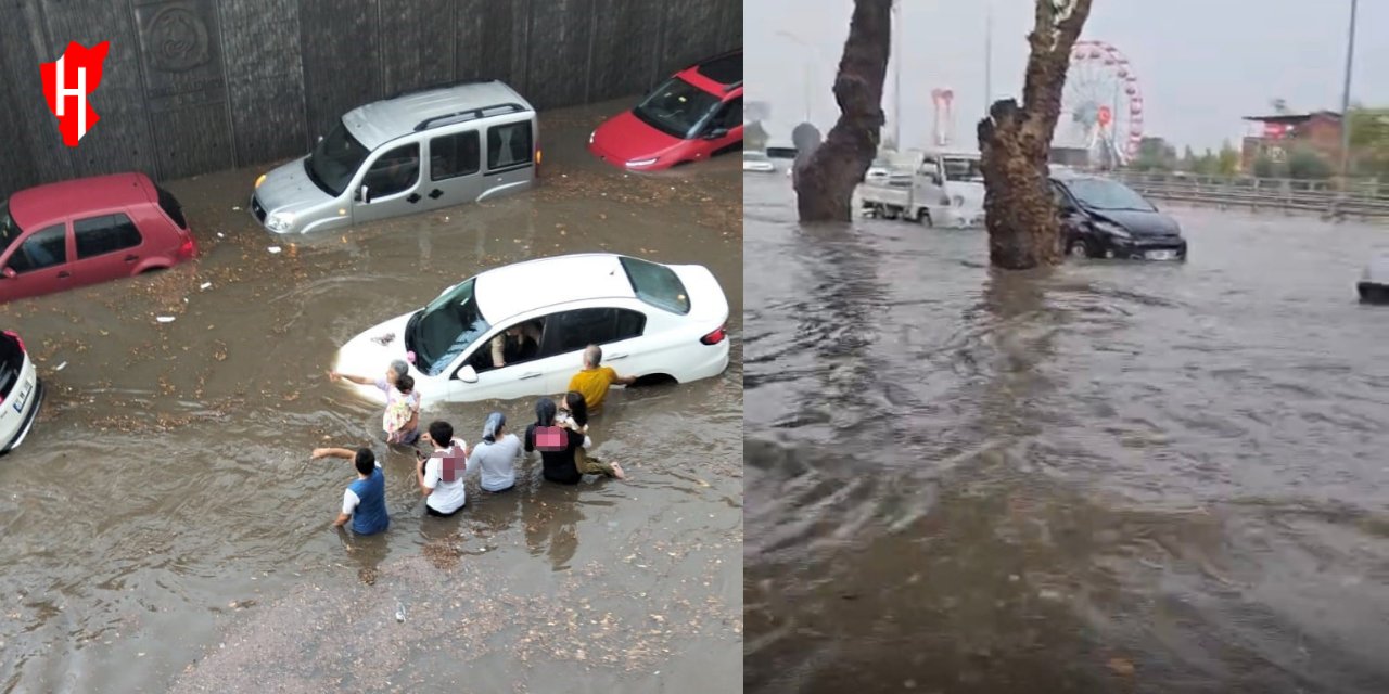 Sağanak hayatı felç etti: Alt geçitler göle döndü