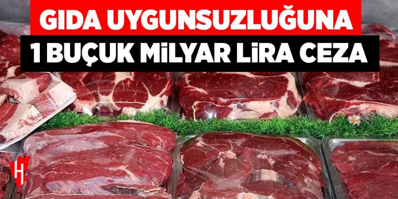 Gıda uygunsuzluğuna 1,5 milyar lira ceza!