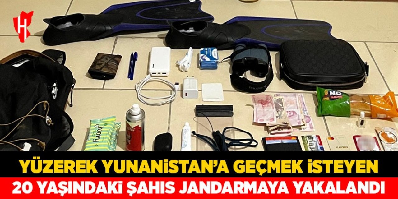 Kuşadası'ndan yüzerek Yunanistan’a geçmek isteyen şahıs jandarmaya yakalandı