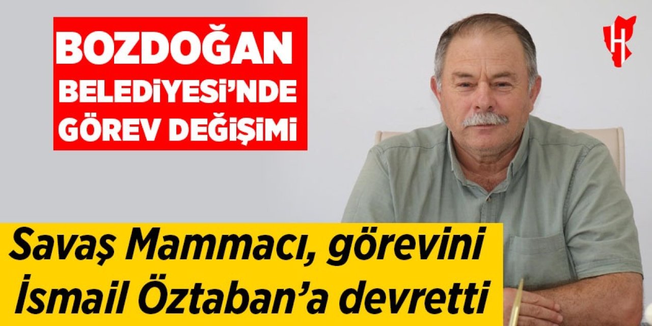 Bozdoğan Belediyesi’nde görev değişimi