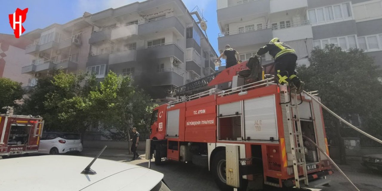 Nazilli’de korkutan yangın!