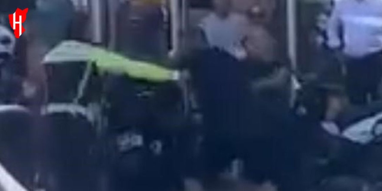 Polise tekmeli yumruklu saldırı
