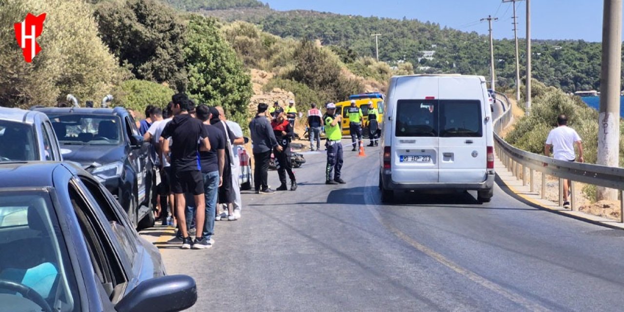 Araçla motosiklet kafa kafaya çarpıştı: 1 ölü