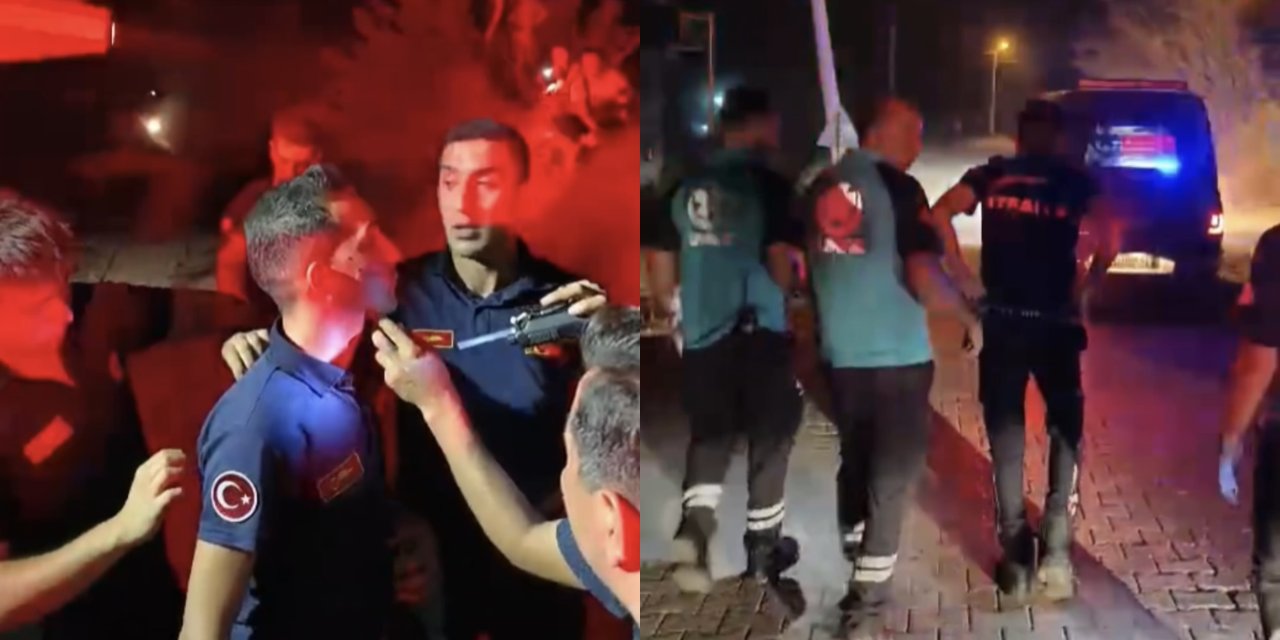 Aydın’daki orman yangınında iki itfaiye eri yaralandı