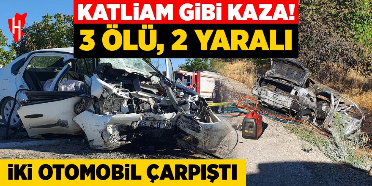 Katliam gibi kaza: 3 ölü, 2 yaralı