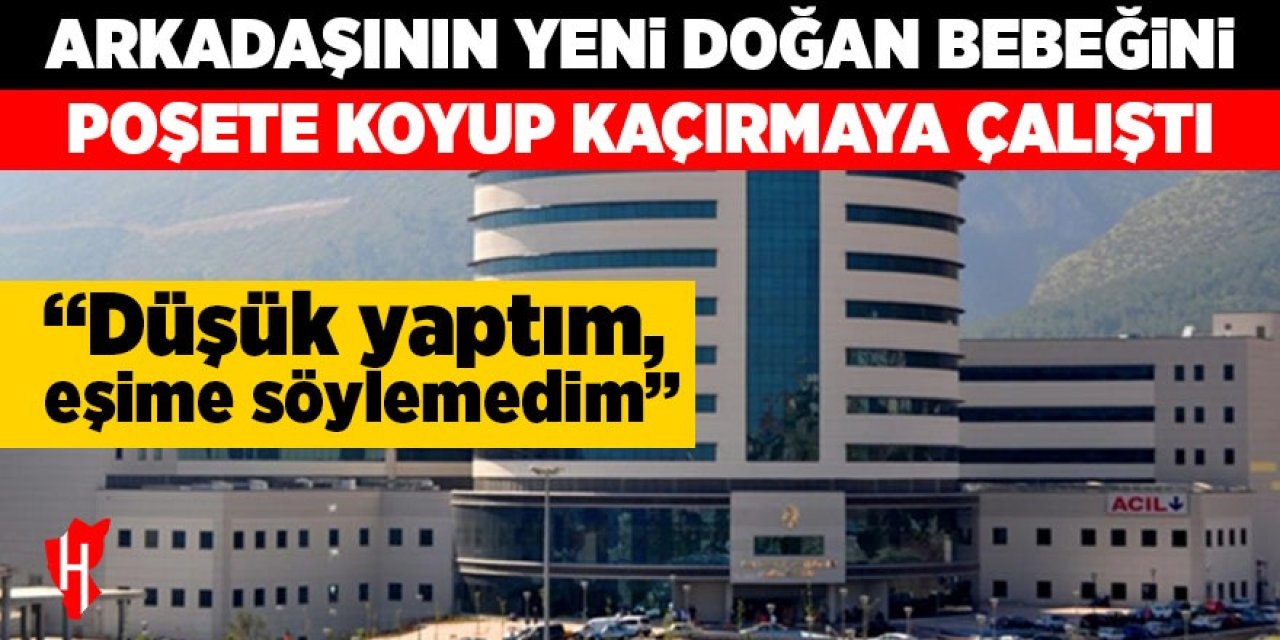 Akılalmaz olay! Arkadaşının bebeğini poşete koyup kaçırmaya çalıştı