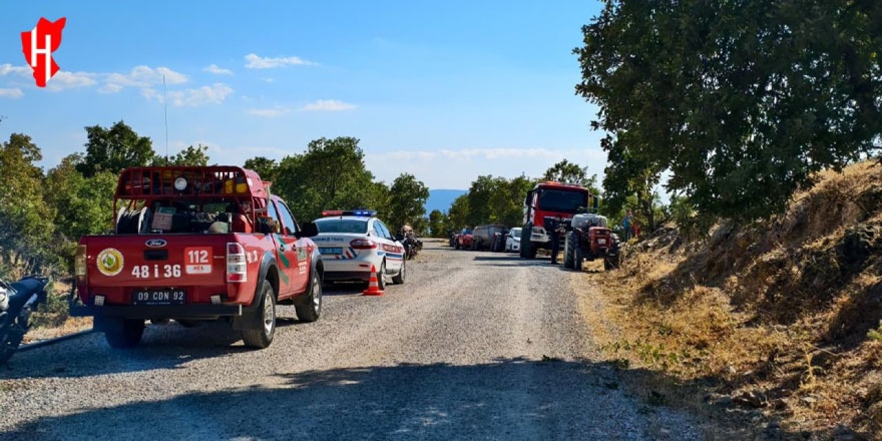 Kuyucak’ta bahçe temizliği yangına sebep oldu!