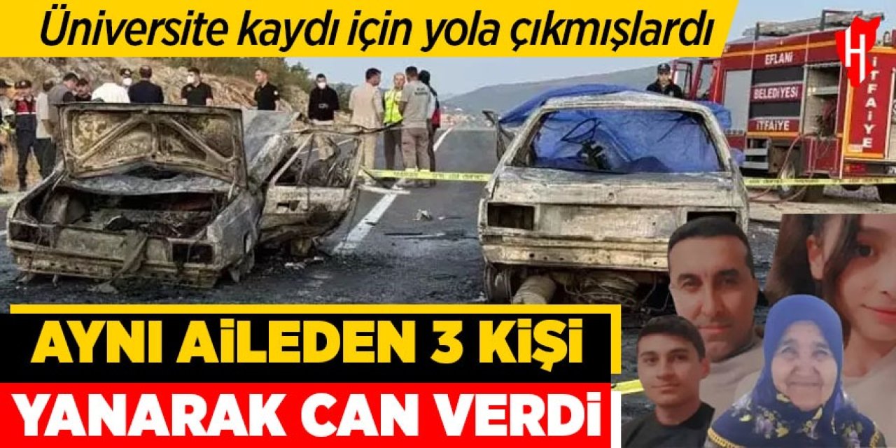 Mutlulukları yarım kaldı: Aynı aileden 3 kişi yanarak can verdi