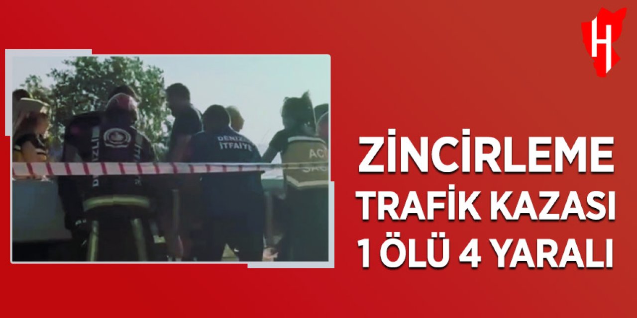Zincirleme trafik kazası: 1 kişi hayatını kaybederken, 4 kişide yaralandı
