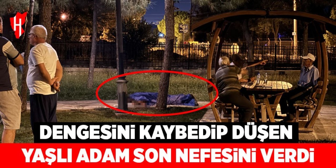 Dengesini kaybedip düşen yaşlı adam son nefesini verdi