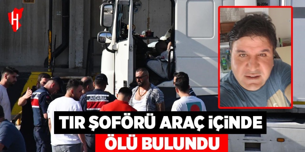 Tır sürücüsü araç içerisinde ölü bulundu