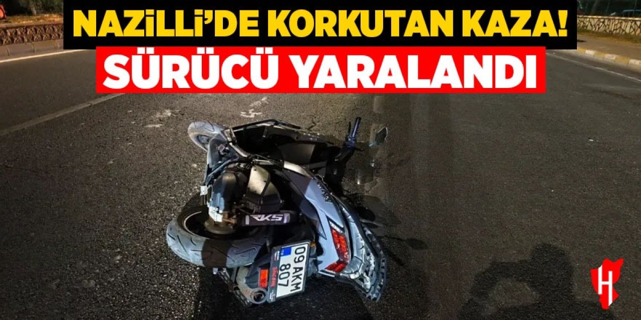 Nazilli'de korkutan kaza: Sürücü yaralandı