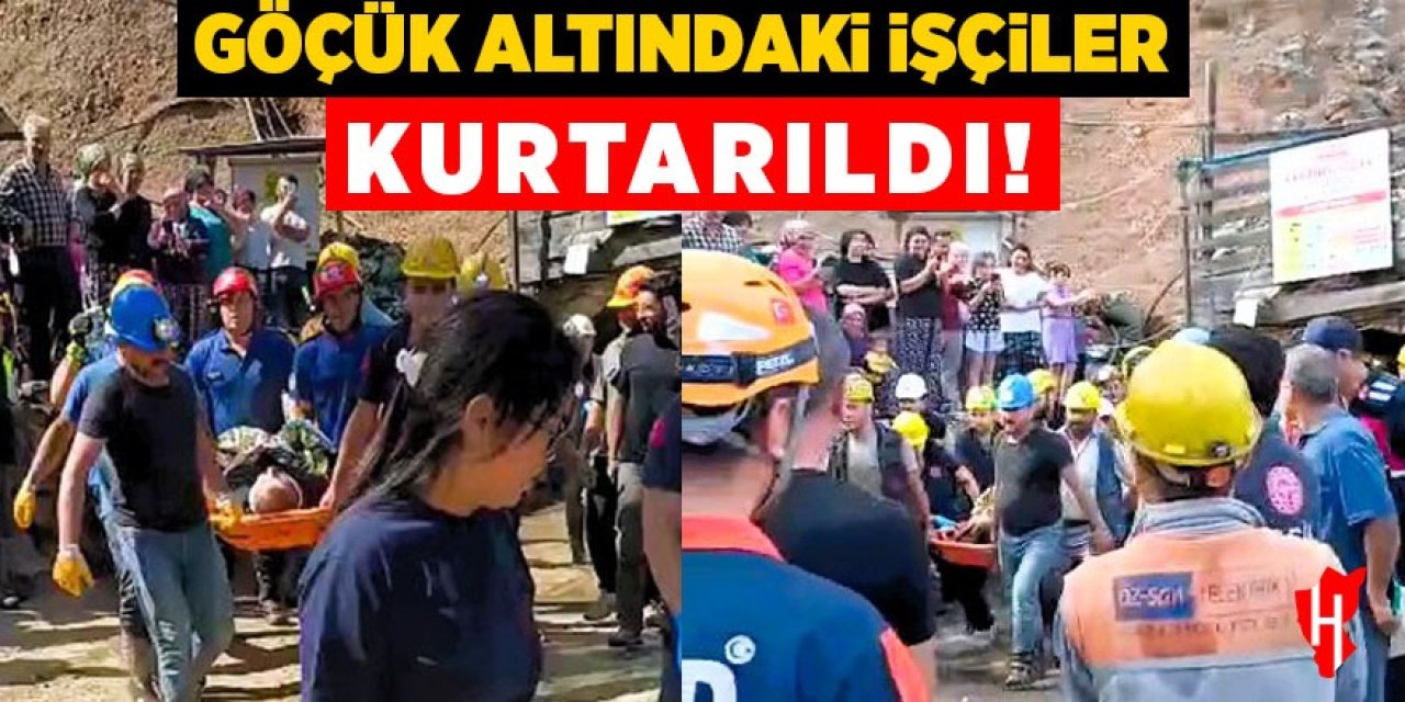 Göçük altındaki işçiler kurtarıldı