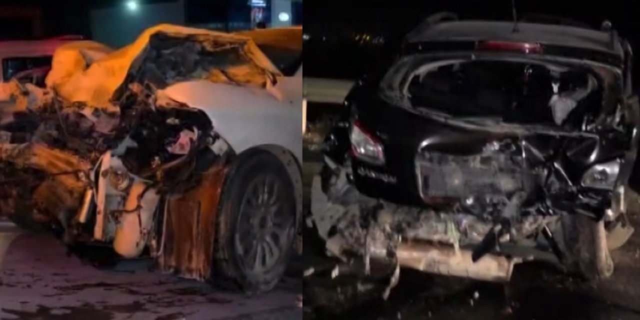 İki otomobilin çarpıştığı kazada 4 kişi yaralandı