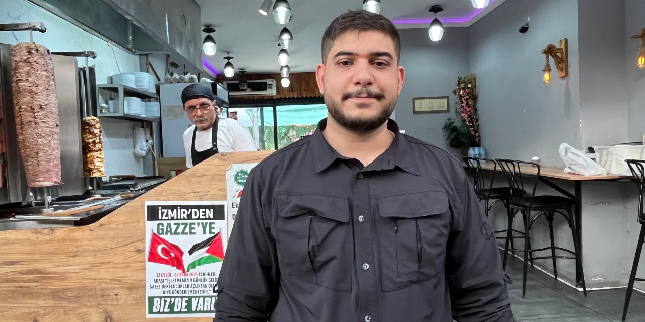 Dönerci bir aylık kazancını Gazze’ye gönderecek