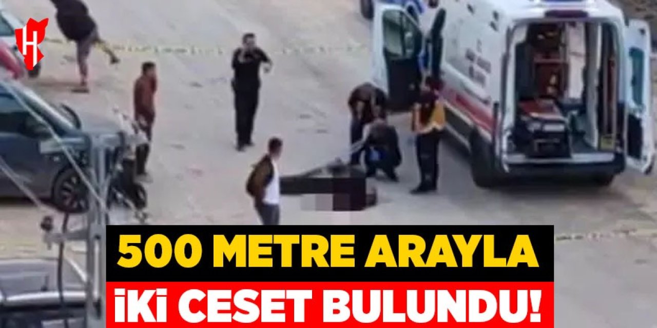 500 metre arayla iki ceset bulundu