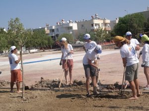 Gönüllü Yabancı Öğrenciler Didim İçin Çalışıyor
