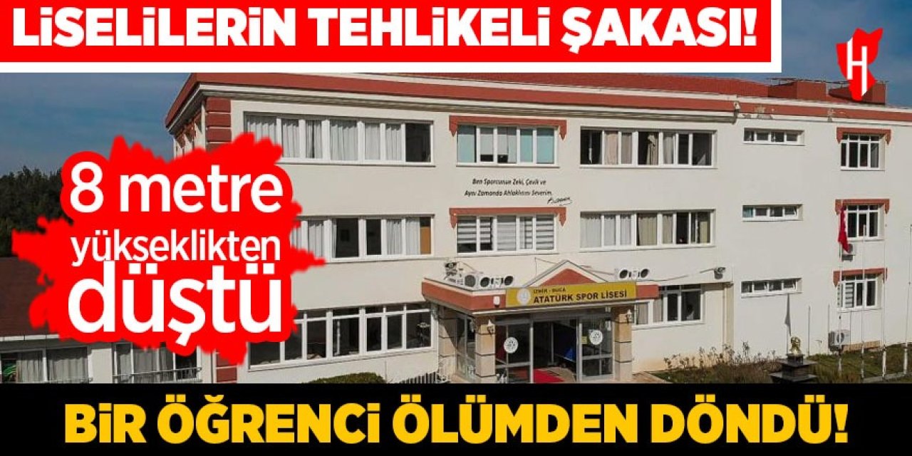 Liselilerin tehlikeli şakası: Bir öğrenci ölümden döndü!