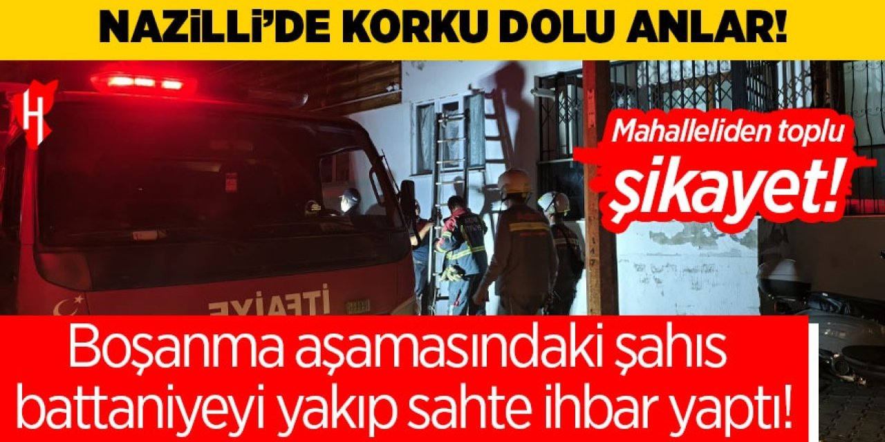 Nazilli'de boşanma aşamasındaki şahıs ortalığı karıştırdı!
