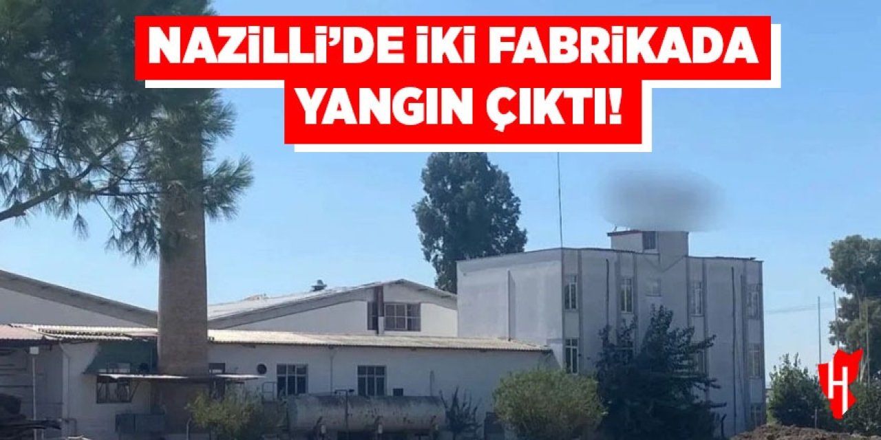 Nazilli'de iki fabrikada yangın çıktı!