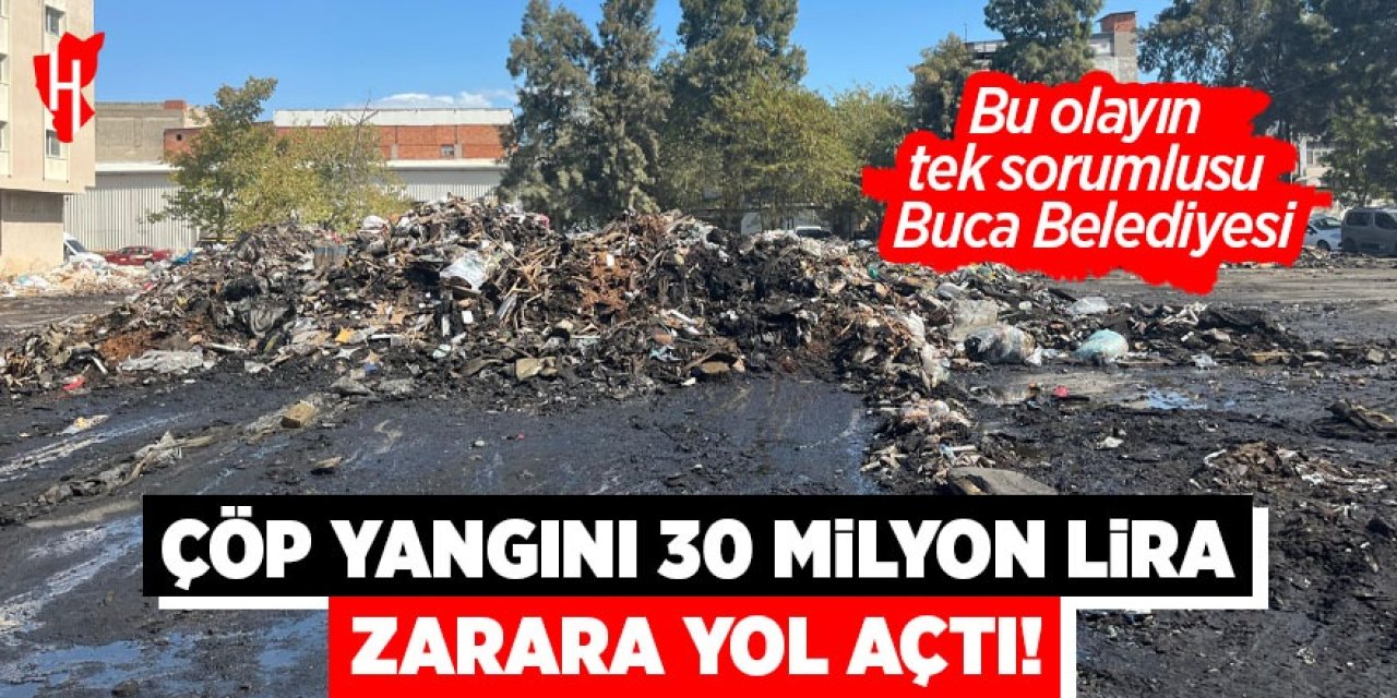 Çöp yangını 30 Milyon lira zarara yol açtı!