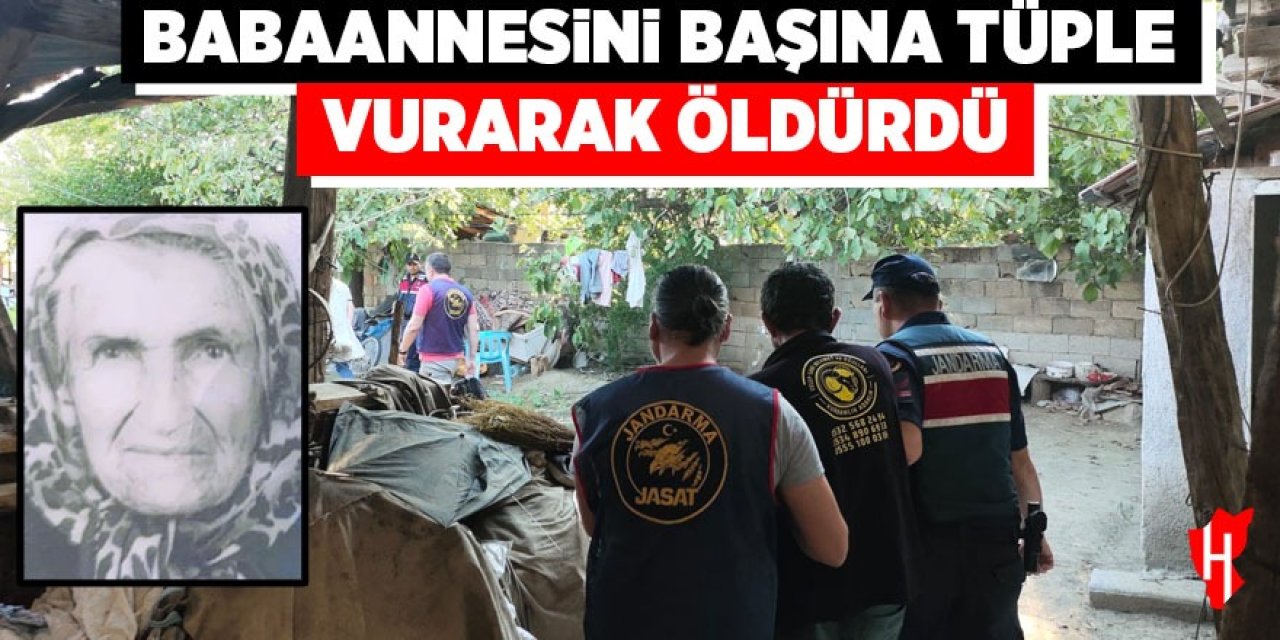 Babaannesini başına tüple vurarak öldürdü