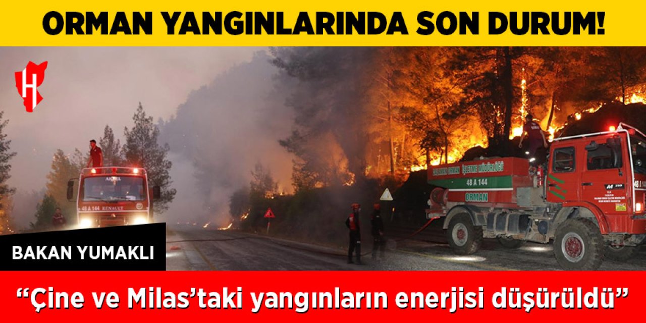 Orman yangınlarında son durumu Bakan Yumaklı açıkladı