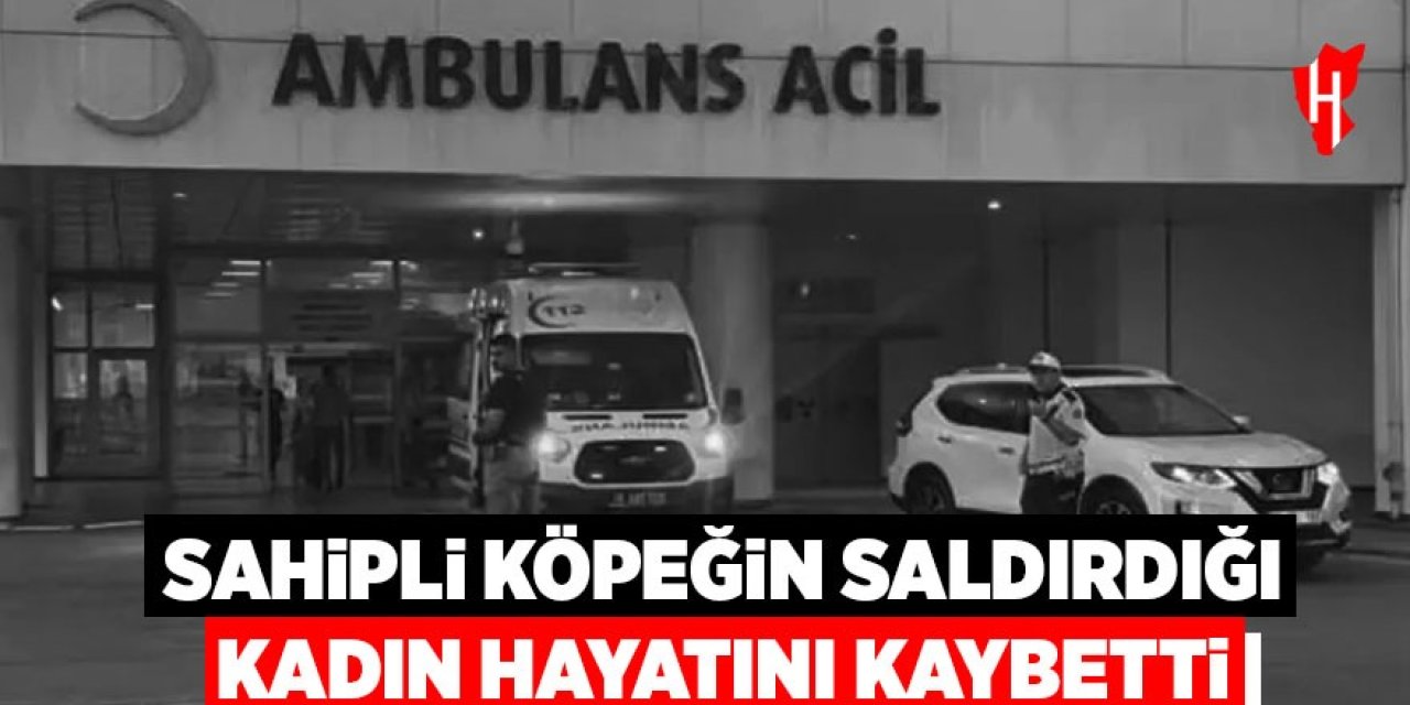 Sahipli köpeğin saldırdığı kadın hayatını kaybetti