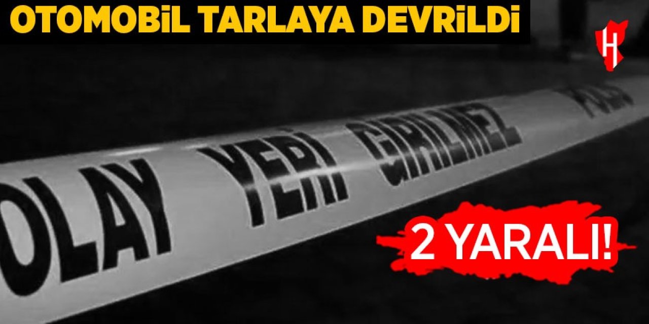 Otomobil tarlaya devrildi: 1'i ağır 2 yaralı