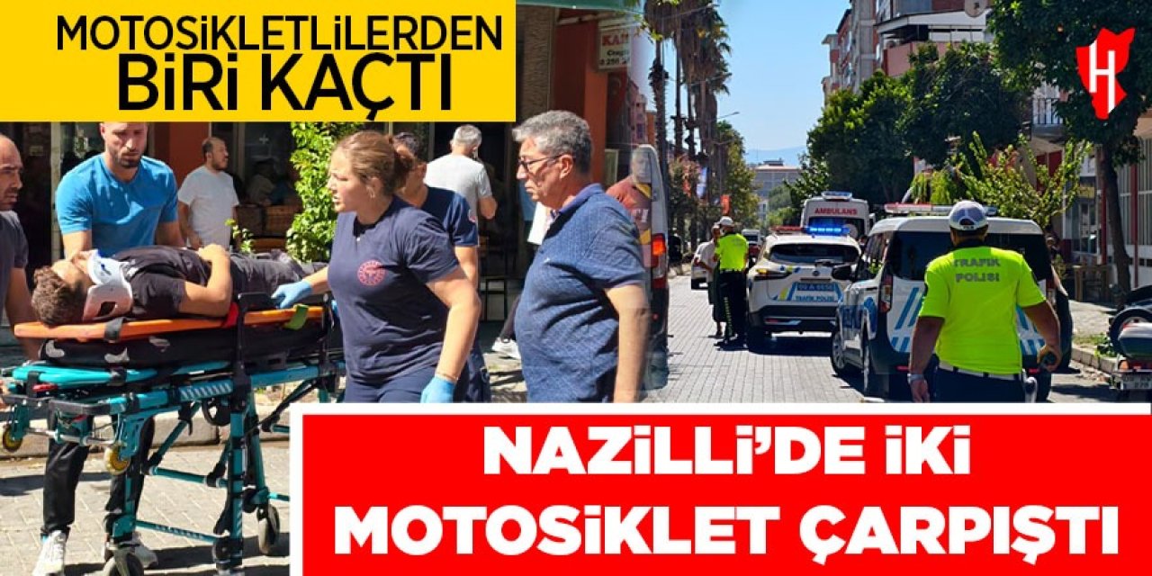 Nazilli'de iki motosiklet çarpıştı: 2 yaralı