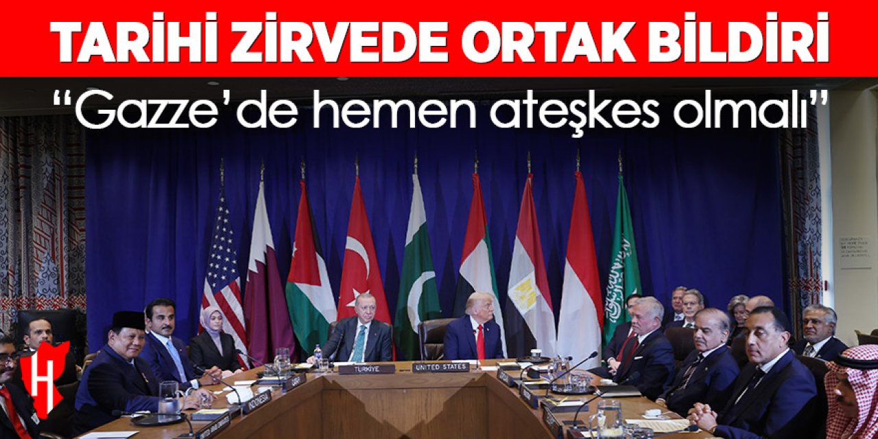 Tarihi zirvede ortak bildiri: Gazze’de hemen ateşkes olmalı