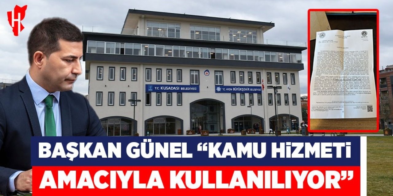 Başkan Günel: "Kamu hizmeti amacıyla kullanılıyor"