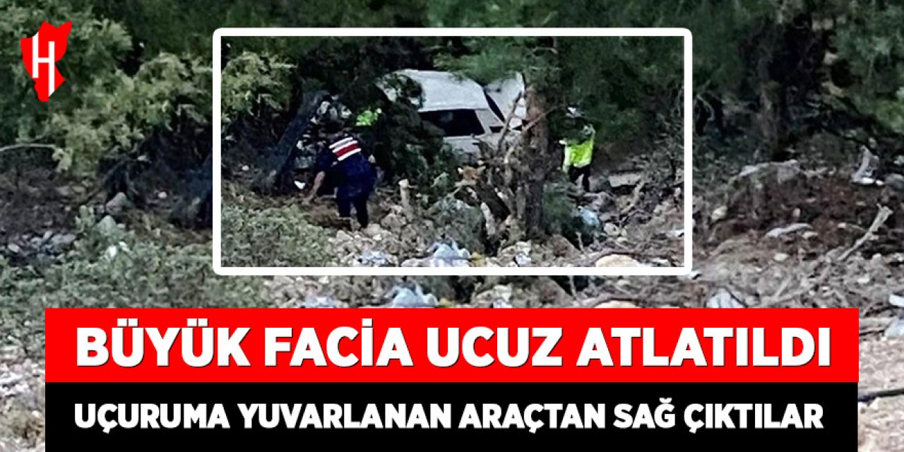 Büyük facia ucuz atlatıldı: Araçtan sağ çıktılar